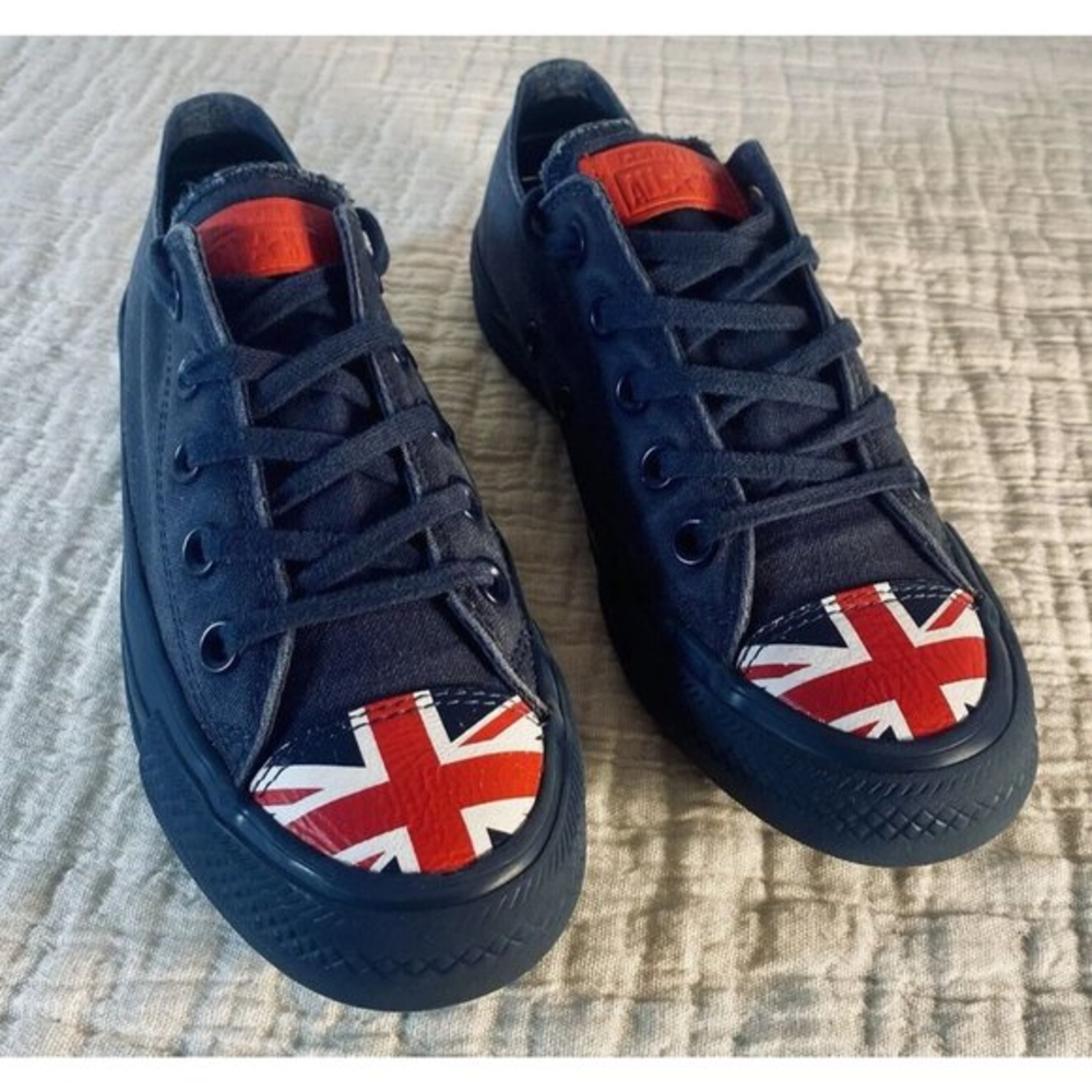 Converse Chuck Taylor All‎ Star Navy Union Jack Canvas Unisex Low Sz M-3.5 W-5